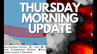 Strong Tropical Wave94L Battering JAMAICA on this Thursday morning June 27 2024Forecast for 95L [upl. by Nattie]