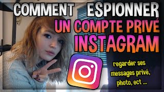 TUTO ESPIONNER  VOIR UN PROFIL PRIVÉ SUR INSTAGRAM EN MODE ANNONYME [upl. by Stew315]