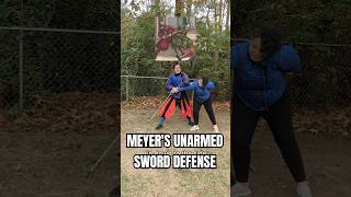 Meyers Unarmed Sword Defense [upl. by Eldwun]