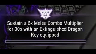 Sustain a 6x Melee Combo Multiplier  Warframe Riven Challenge [upl. by Niletak]