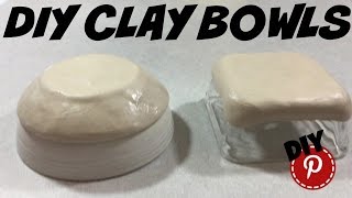 DIY Air Dry Clay Bowls [upl. by Nalo]