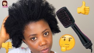 BEST BLOW DRYER FOR 4C NATURAL HAIR REVLON OneStep Hair Dryer and Styler [upl. by Zuliram]