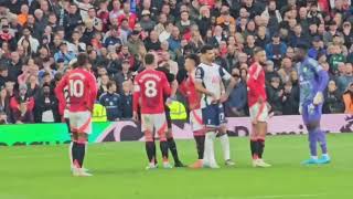 Bruno Fernandes RED CARD vs Tottenham  Man United vs Tottenham [upl. by Greyson]