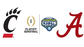 2021 CFP Semifinal Cotton Bowl 4 Cincinnati vs 1 Alabama Highlights [upl. by Marianna616]