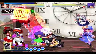 MUGEN Request Reimu Hakurei Nep Heart VS Team Furude Rika [upl. by Etnoed8]