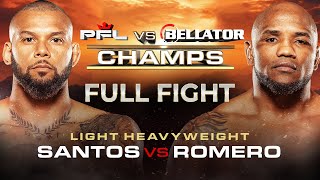 Yoel Romero vs Thiago Santos  PFL vs Bellator  Full Fight [upl. by Hazaki694]