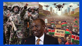 Military vedio warning Police worries ruto as Gen Zs gears for Thursday protests [upl. by Marentic]