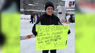 Bemidji Resident Runs in His 40th quotFreeze Yer Gizzard Blizzardquot Marathonquot [upl. by Sherrer]