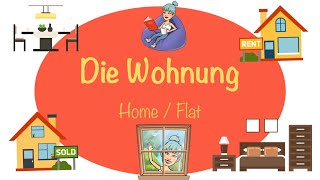 Die Wohnung  Mein Haus  Zimmer  Deutsch lernen  German Hause  Almanca Evin Bölümleri  Adjektiv [upl. by Nodnrb]