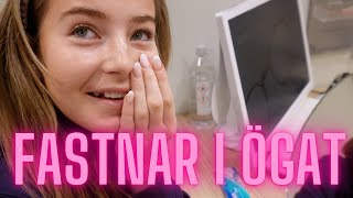 Fastnar i ögat  VLOGG [upl. by Ennaerb]