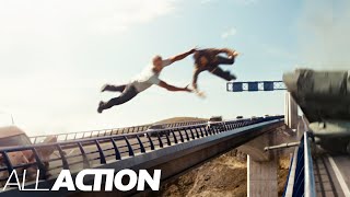 Dom Toretto Defies Gravity Dom Saves Letty  Fast amp Furious 6  All Action [upl. by Ociral]