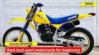 2024 Best dual sport motorcycle for beginners Suzuki DR200SE [upl. by Geller]