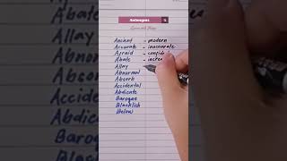 AntonymsOpposites english vocabulary shorts shortvideo [upl. by Imogen734]