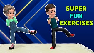 8 SUPER FUN BALANCE AND COORDINATION EXERCISES FOR KIDS [upl. by Proudlove726]