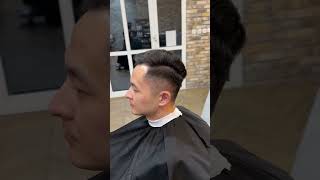 Classic pompadour haircut for men haircut hairstyle hair newcut barbershop dubai dubaifashion [upl. by Edette]