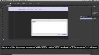 How To Add A Tumblr Blog to Your Adobe Muse Site [upl. by Nnyled]