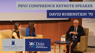 Duke Fuqua Private Equity amp Venture Capital Conference 2023 Keynote Speaker David Rubenstein ’70 [upl. by Shedd814]