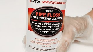 How to remove Teflon tape and PTFE pipe dope or pipe thread sealant with Liquid Pipe Floss [upl. by Aven]