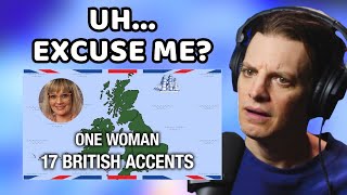 American Reacts to 17 British Accents [upl. by Ferreby]