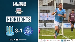 Match Highlights I Ballymena United 31 Glenavon [upl. by Chery293]