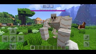 Minecraft Bedrock Buffed Iron Golem Addon [upl. by Knepper823]