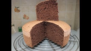 CHOCOLATE SPONGE CAKE  HOW TO MAKE A SOFT CHOCOLATE SPONGE CAKE [upl. by Reivilo959]