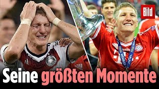 Die größten Momente von Bastian Schweinsteiger Weltmeister beendet Karriere als Fußballer [upl. by Barbie]