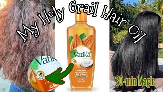 Vatika Almond Hair Oil Review  My Favourite  Best Hair Oil in Pakistan  Mahnoor I Shah [upl. by Droffilc]