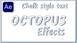 How to create chalkstyle text in After Effects oe339 [upl. by Marja804]