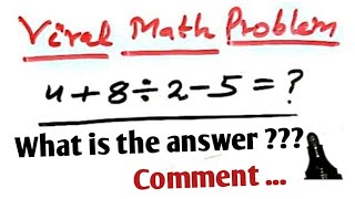 Math viral problem  48÷25  1 or 16  BODMAS rule  BPSC  RPSC  UPSC  HPSC  KPSC  MPSC [upl. by Adnuhsat]