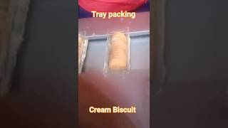 Cream Biscuits Dropping In Trays For Packing biscuit trays shorts ytshorts music [upl. by Llertal797]