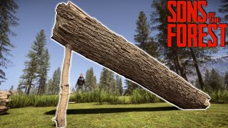 Deadfall Trap  One Shots Everything  Sons of The Forest [upl. by Carolynne]