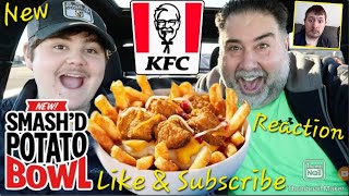 Reaction KFC Smashd Potato Bowl with Nuggets Review [upl. by Yrannav]