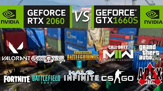 RTX 2060 VS GTX 1660 SUPER 10 Games COMPARE 1080P FPS Test  AMD RYZEN 5 3600 [upl. by Nata986]