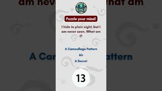 PUZZLE YOUR MIND WHAT AM I  riddler15  quiz answer mystery trivia puzzle [upl. by Nessy]