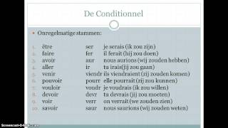 Le conditionnel uitleg [upl. by Eldnek]