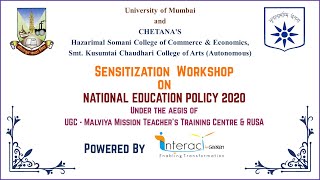 National Education Policy 2020 Workshop  University of Mumbai amp Chetana College  2 July 2024 [upl. by Adyeren]