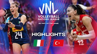 🇮🇹ITA vs 🇹🇷TUR  Highlights  Week 1  Womens VNL 2024 [upl. by Notled368]