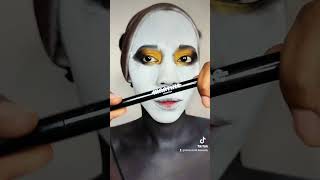 Halloween day 19 Geisha makeup 31daysofhalloween geishamakeup japanmakeup tuto [upl. by Bab]