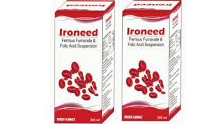 Ironeed Syrup Ferrous Fumarate amp Folic Acid Suspension Syrup [upl. by Atnes]