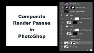 Composite Render Passes in PhotoShop [upl. by Burget900]