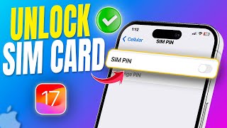 How to Unlock SIM Card on iPhone  Remove SIM Card PIN Lock [upl. by Yeniar93]