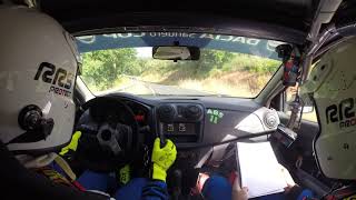 Onboard Dani Carballo  Kico Rodríguez Dacia Sandero 52º Rallye Ourense 2019 Shakedown [upl. by Bianca450]