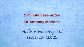 Hollis v Vabu Vicarious liability of a corporation [upl. by Vachell318]