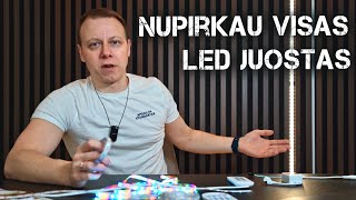 KOKIOS LED JUOSTOS PASIRINKTI 2024 METAIS APŽVALGA IR PALYGINIMAS VISŲ VARIANTŲ [upl. by Hannus]