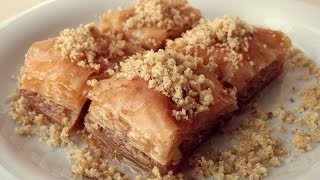 Turkish Baklava Recipe  Traditional Baklawa Recipe [upl. by Ocirled858]