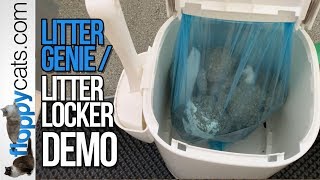 Litter Genie Demo Video  How to Use Litter Genie or Litter Locker Cat Disposal System [upl. by Eiuqnom928]