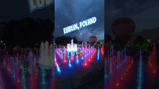 Welcome to Lublin Poland 🇵🇱 travel poland lublin lightshow party [upl. by Ylesara]