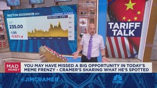 Jim Cramer talks the White Houses new China EV tariffs [upl. by Etnoed160]