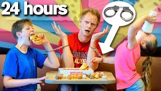 Handcuffed to My Kids for 24 HOURS bad idea [upl. by Bollen307]